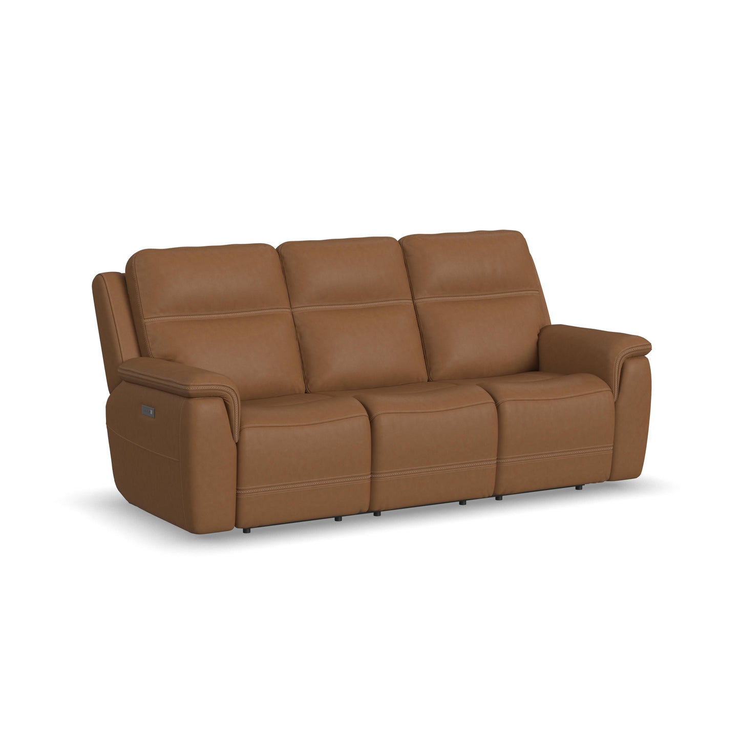 Flexsteel Sawyer Power Reclining Sofa with Power Headrests & Lumbar