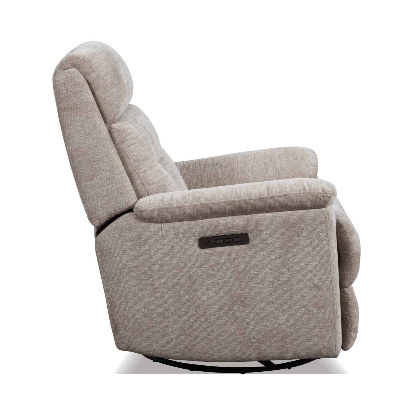 Flexsteel Sophisticated Perfect Match Power Swivel Gliding Recliner with Power Headrest & Lumbar