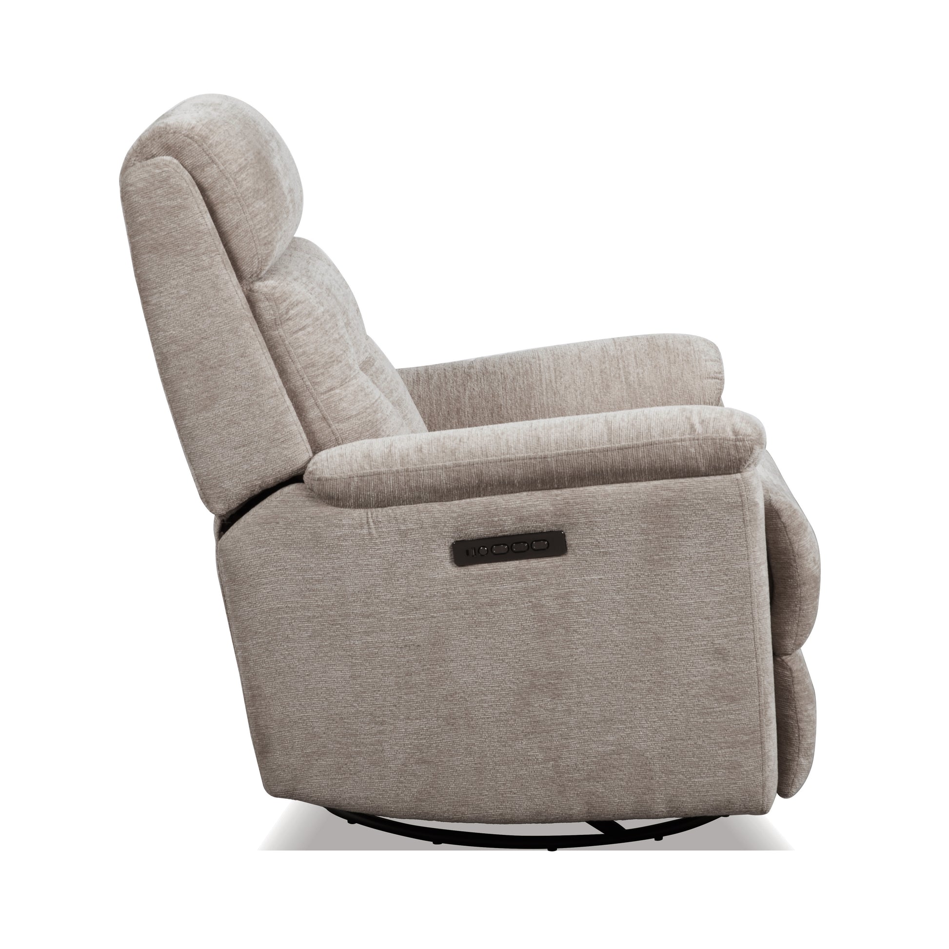 Flexsteel Sophisticated Perfect Match Power Swivel Gliding Recliner with Power Headrest & Lumbar