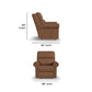 Flexsteel Bernard Power Recliner with Power Headrest & Lumbar