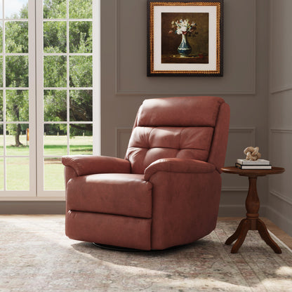 Flexsteel Sophisticated Power Swivel Gliding Recliner with Power Headrest & Lumbar