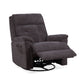 Flexsteel Sophisticated Power Swivel Gliding Recliner with Power Headrest & Lumbar