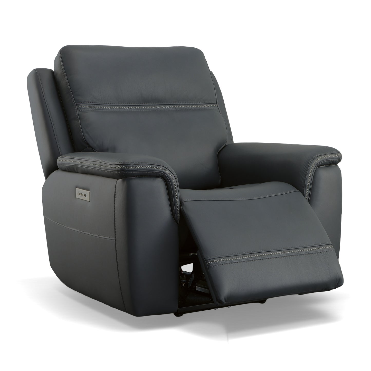 Flexsteel Sawyer Power Recliner with Power Headrest & Lumbar