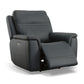 Flexsteel Sawyer Power Recliner with Power Headrest & Lumbar
