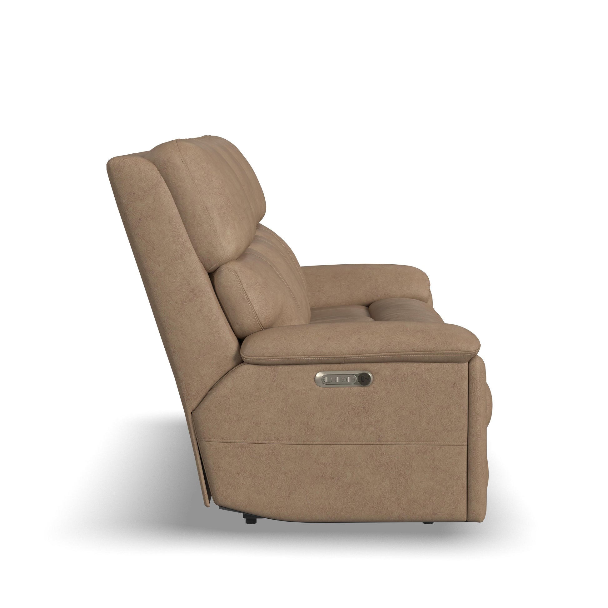 Flexsteel Porter Power Reclining Sofa with Console, Power Headrest, & Lumbar