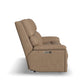 Flexsteel Porter Power Reclining Sofa with Console, Power Headrest, & Lumbar