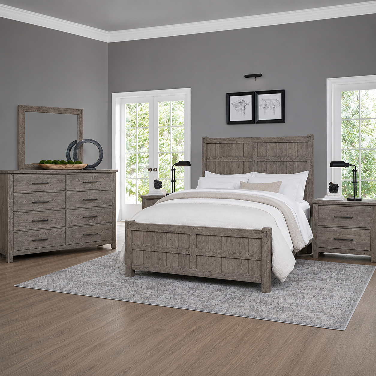 Dovetail Board & Batten Bed Set