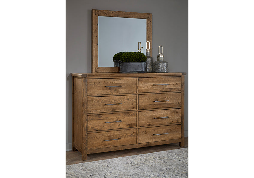 Dovetail 8 Drawer Dresser with Mirror