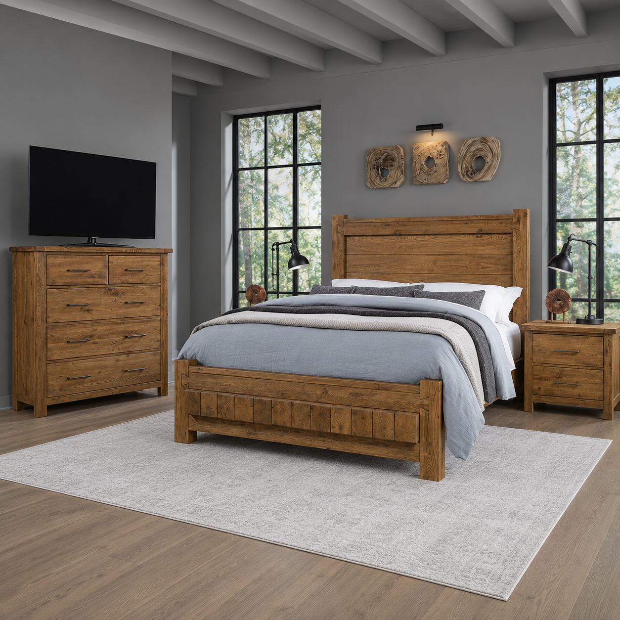 Dovetail Poster Bed with 6X6 FB Set