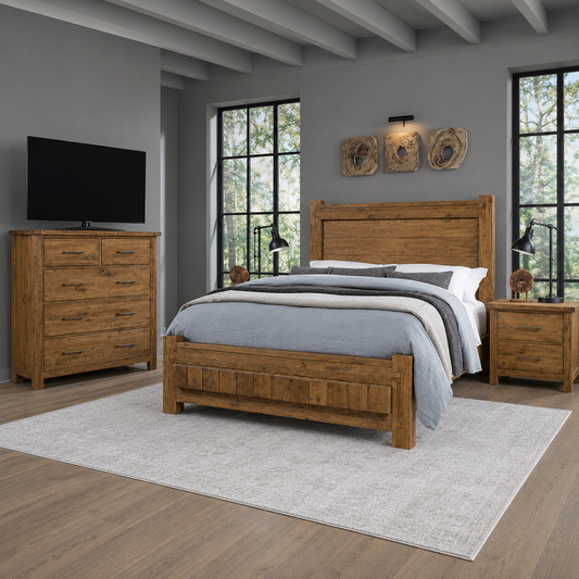 Dovetail Poster Bed with 6x6 Footboard Set
