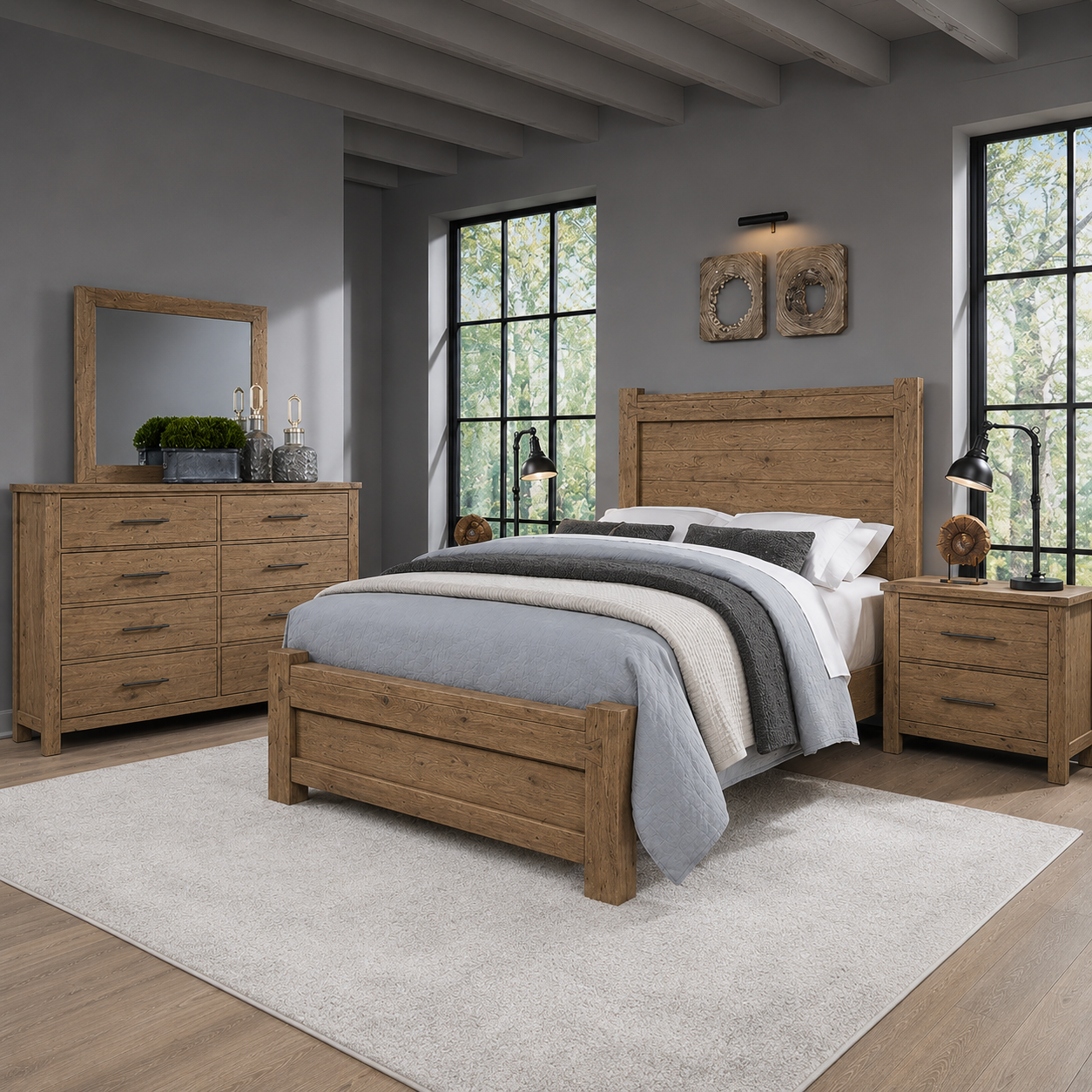 Dovetail Poster Bed with Poster FB Set