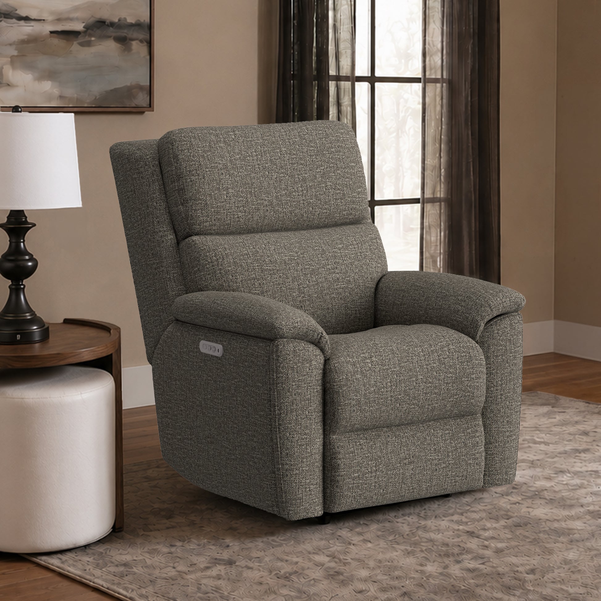 Flexsteel Porter Power Recliner with Power Headrest & Lumbar