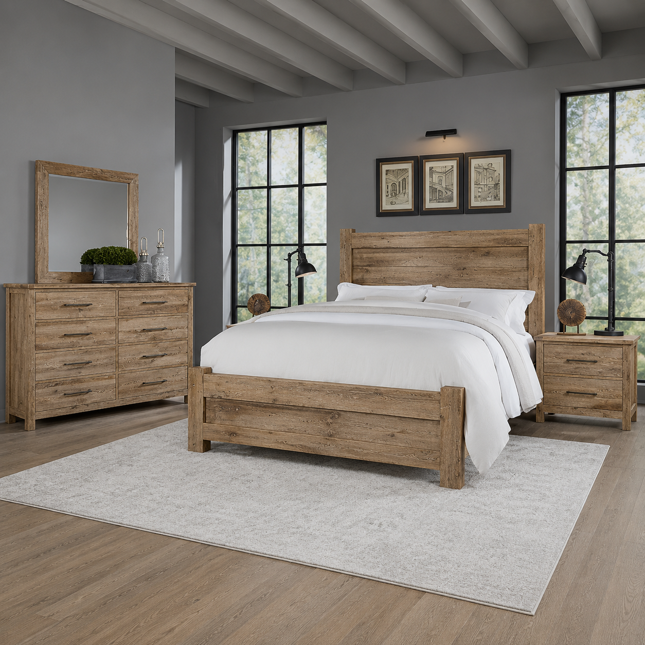 Dovetail Poster Bed with Poster FB Set