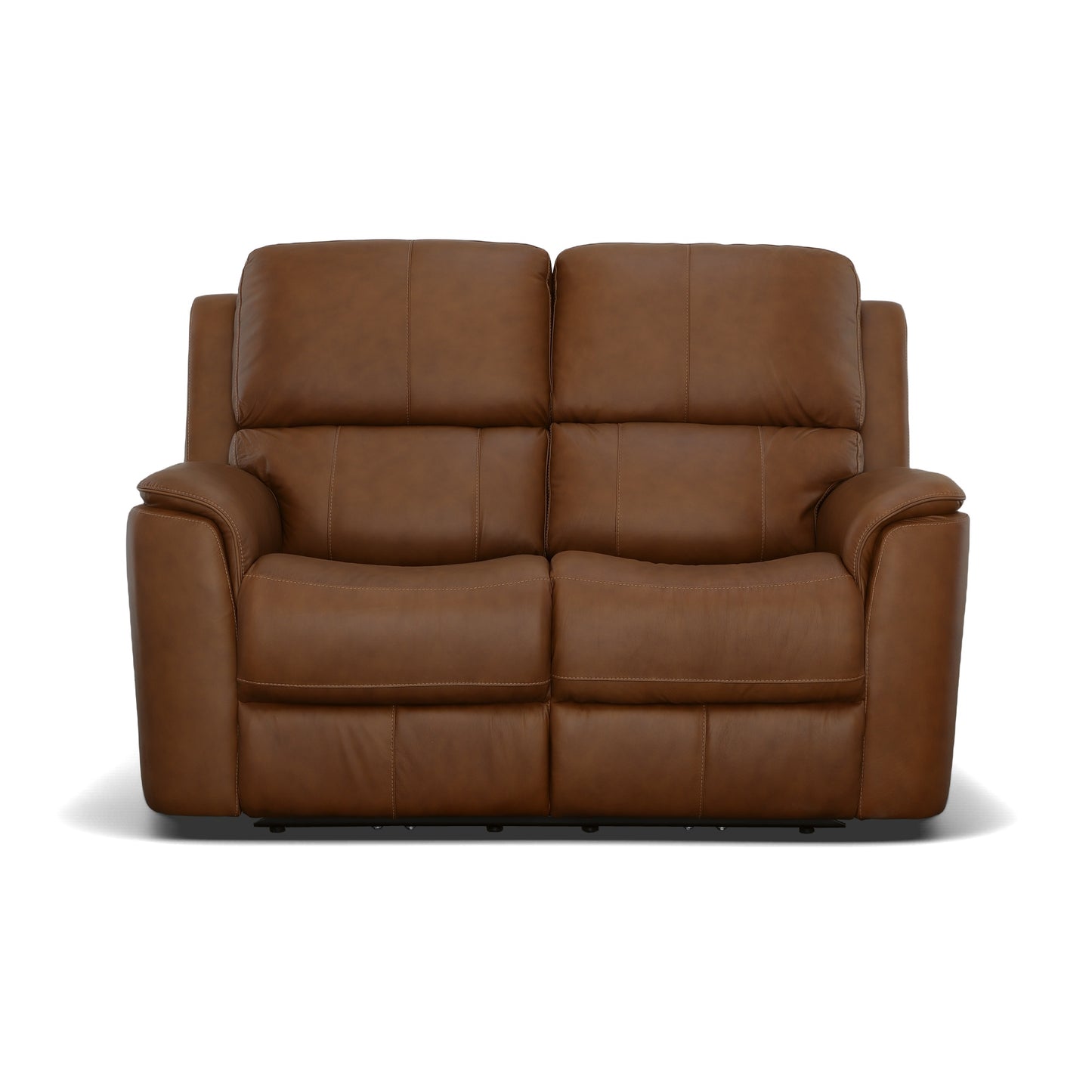 Flexsteel Henry Power Reclining Loveseat with Power Headrests & Lumbar