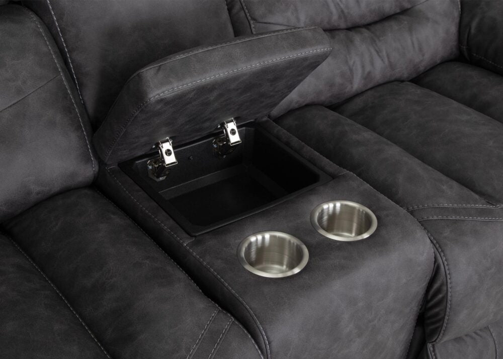 Decker Reclining Loveseat with Console