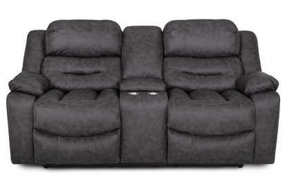 Decker Reclining Loveseat with Console