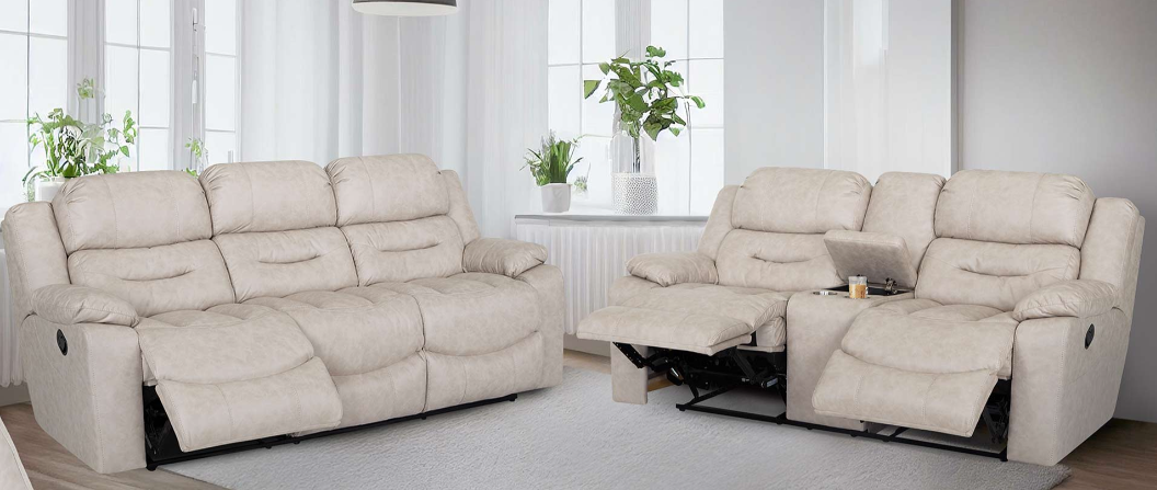 Decker Reclining Loveseat with Console