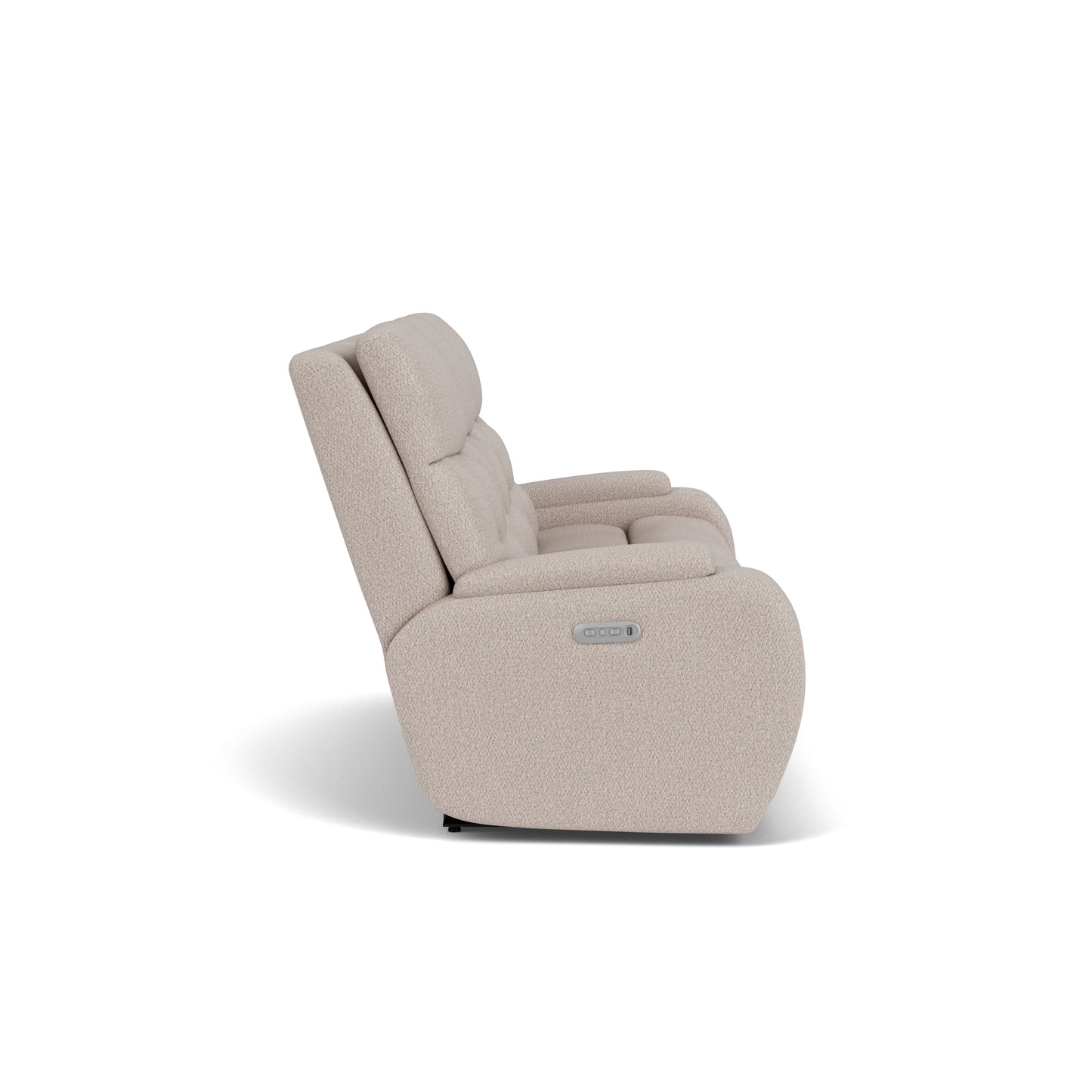 Flexsteel Strait Power Reclining Sofa with Power Headrests