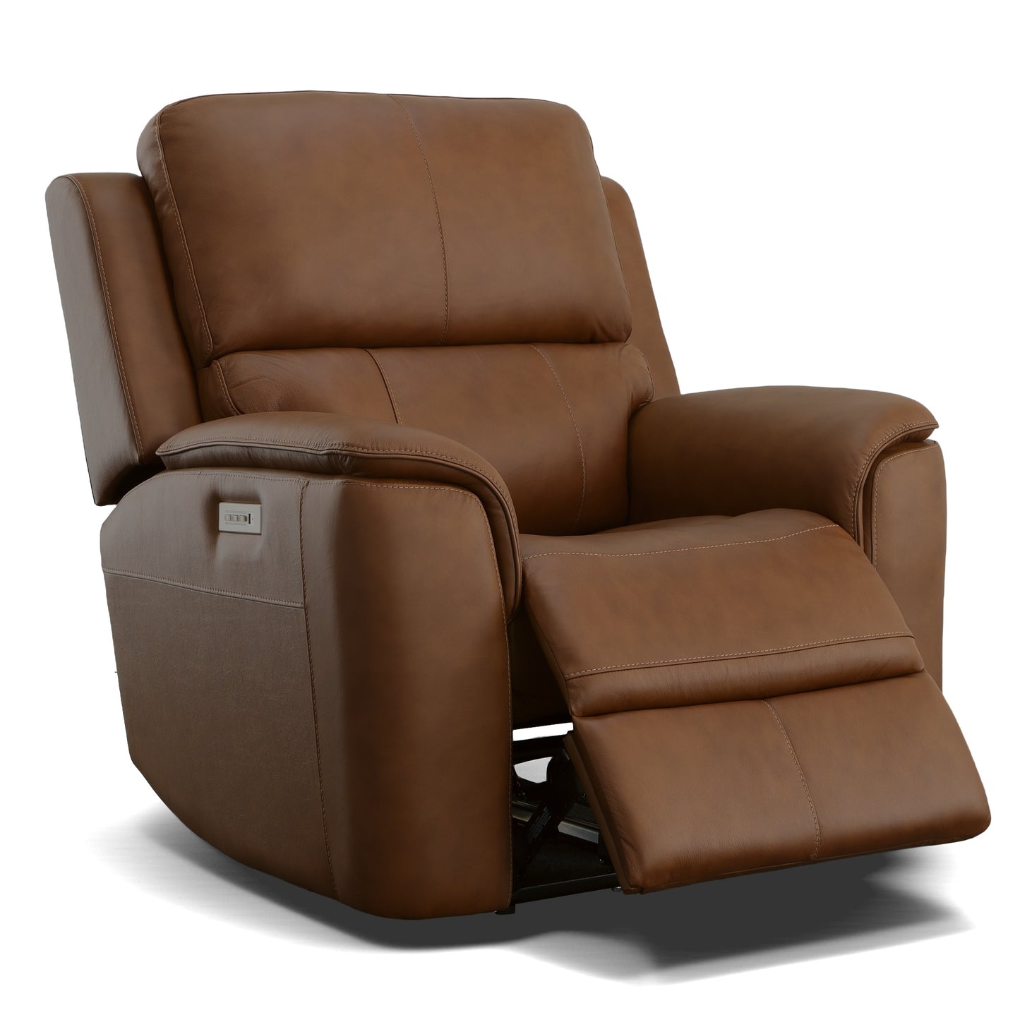 Flexsteel Henry Power Recliner with Power Headrest & Lumbar
