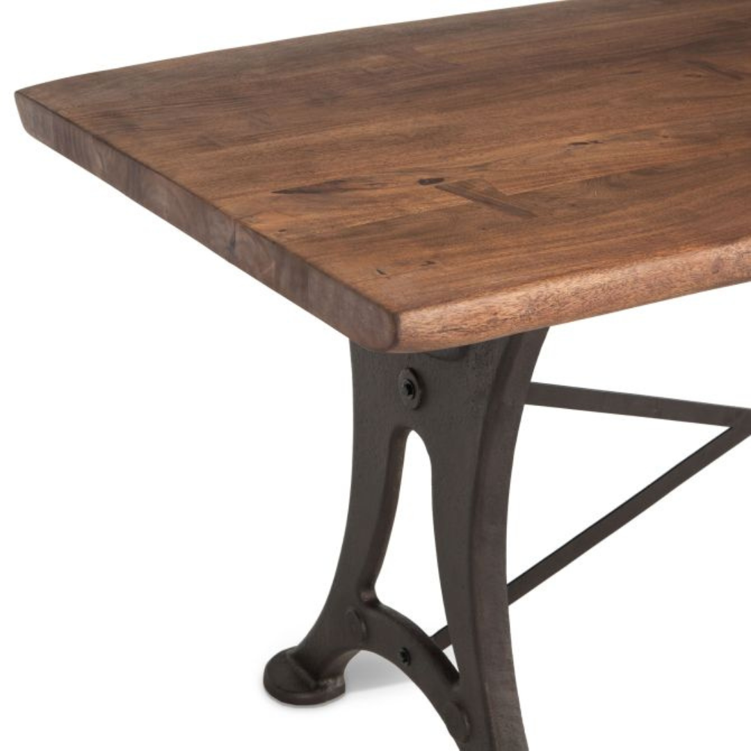 Organic Forge 72" Gathering Table Raw Walnut