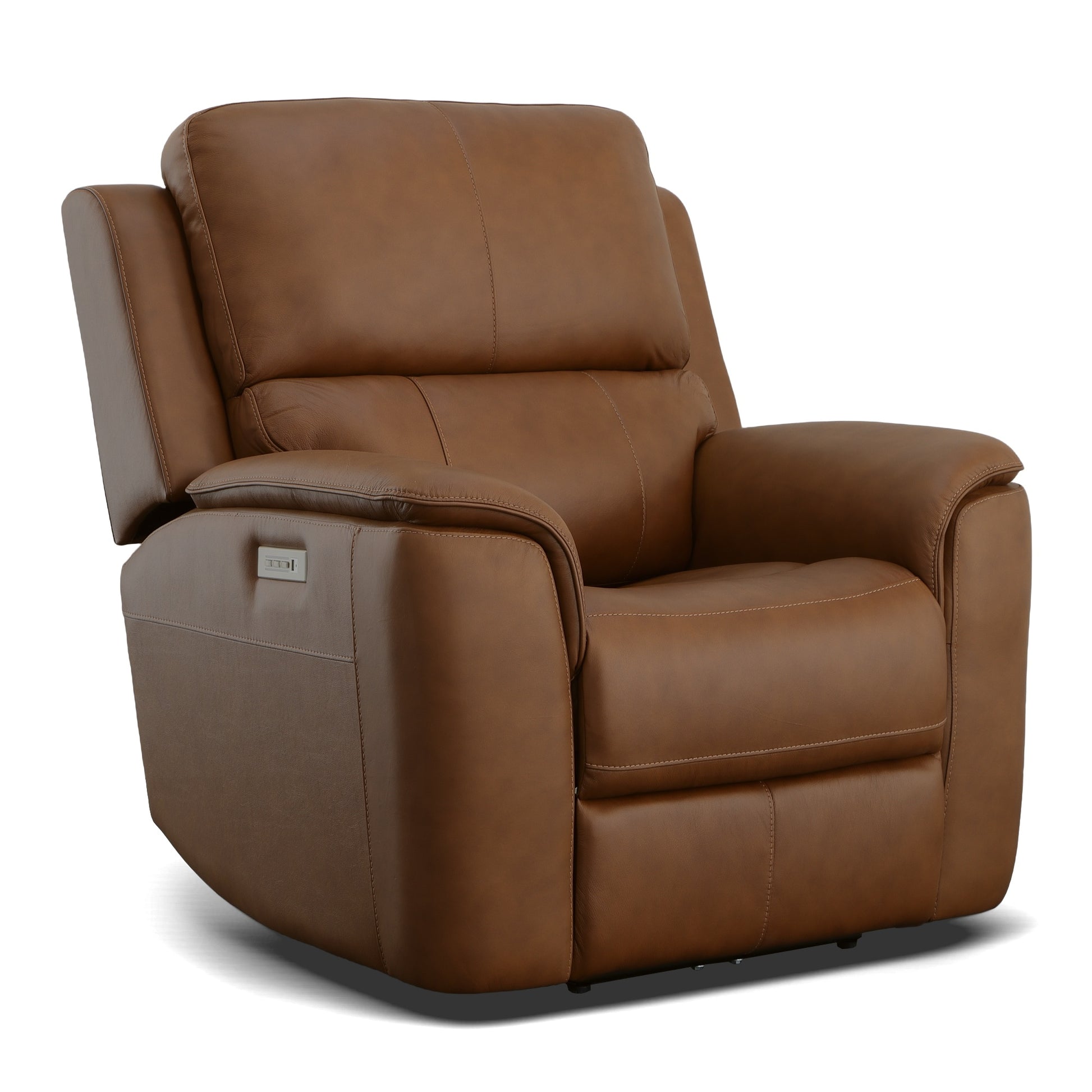 Flexsteel Henry Power Recliner with Power Headrest & Lumbar