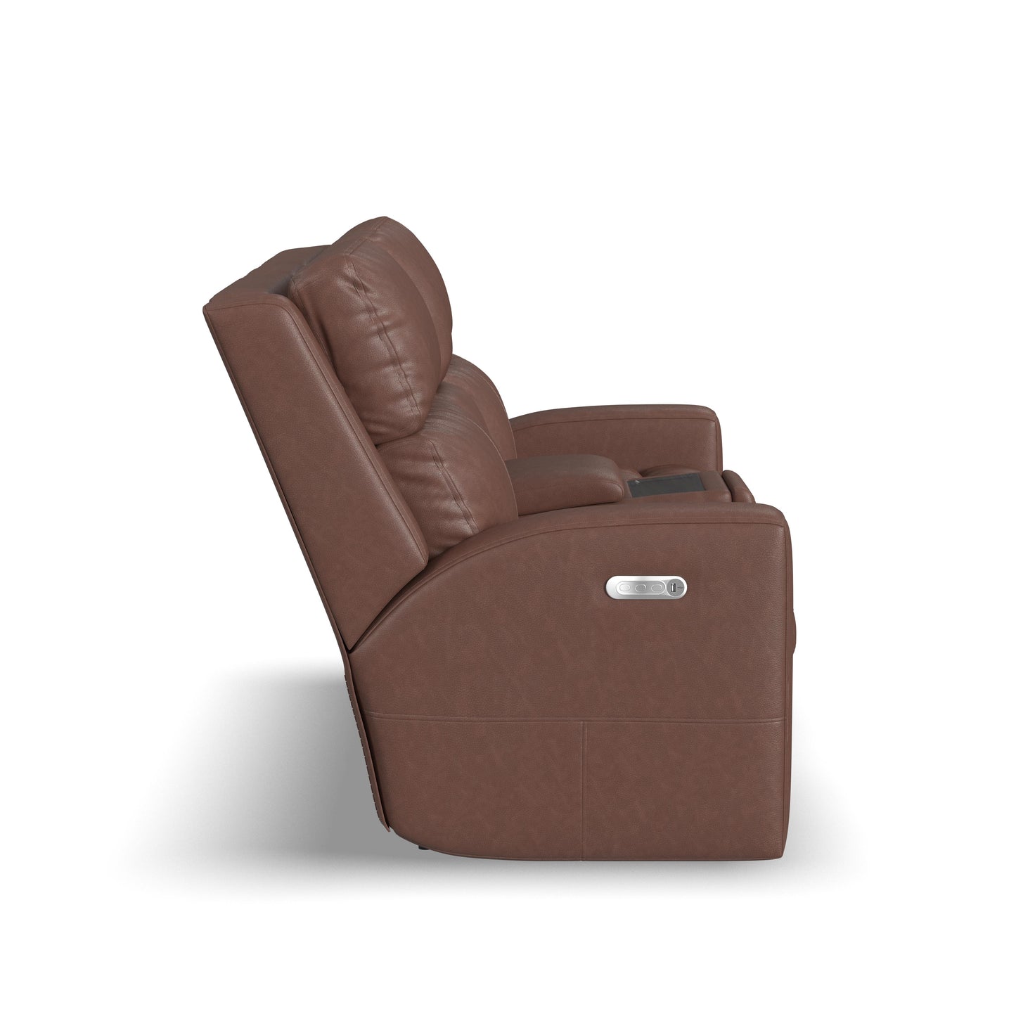 Flexsteel Score Power Reclining Loveseat with Console & Power Headrests & Lumbar