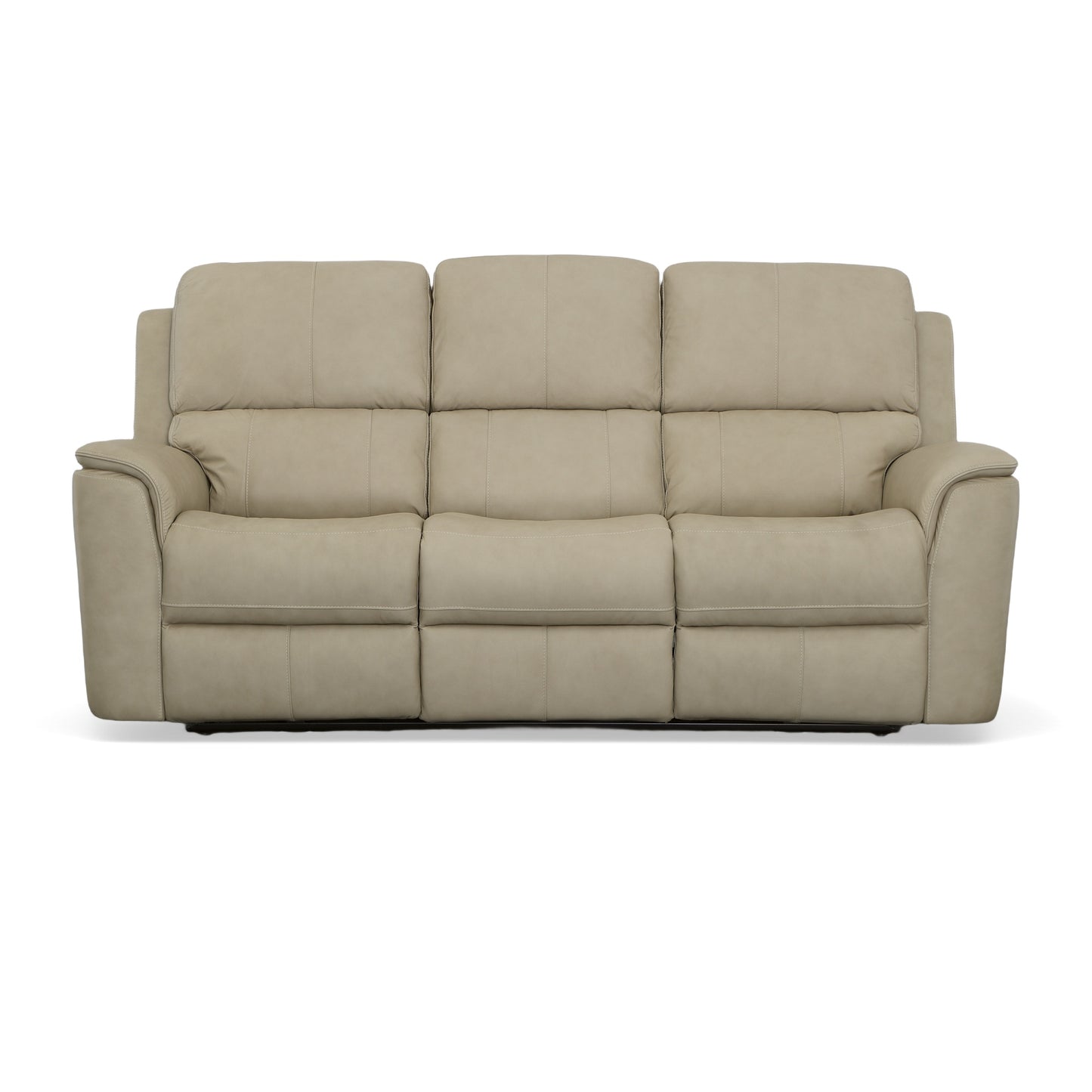 Flexsteel Henry Leather Power Reclining Sofa with Power Headrests & Lumbar