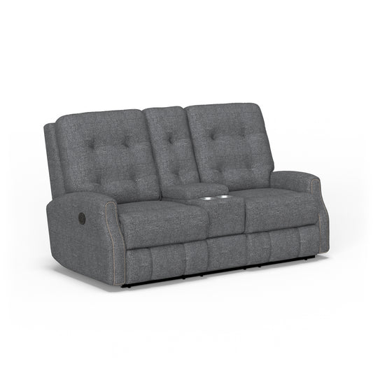Flexsteel Devon Power Reclining Loveseat with Console