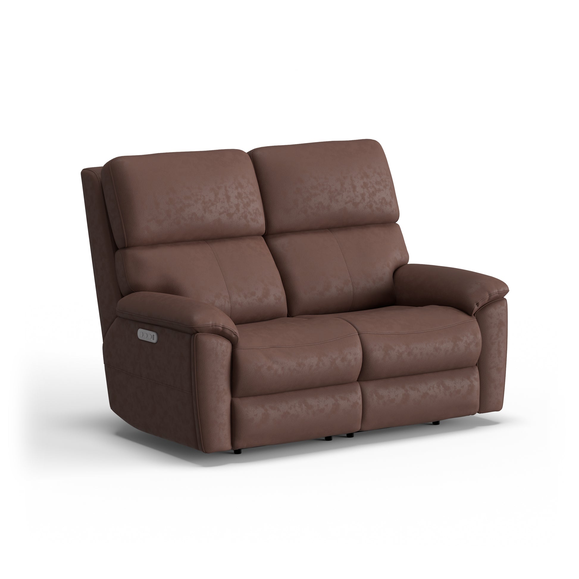 Flexsteel Porter Power Reclining Loveseat with Power Headrest & Lumbar