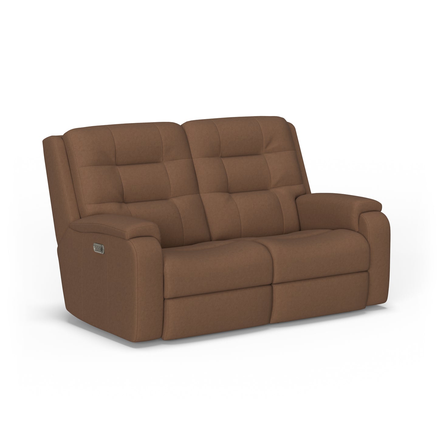 Flexsteel Arlo Power Reclining Loveseat with Power Headrests & Lumbar