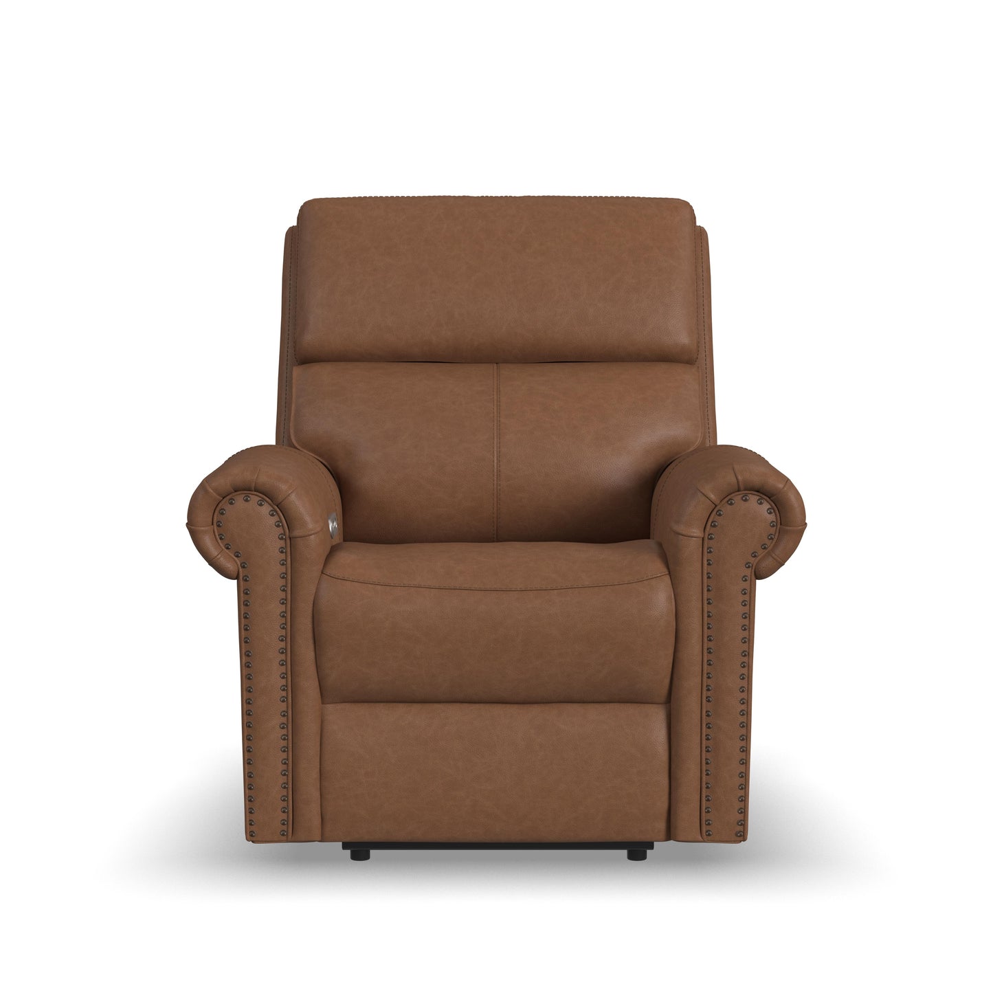 Flexsteel Bernard Power Recliner with Power Headrest & Lumbar