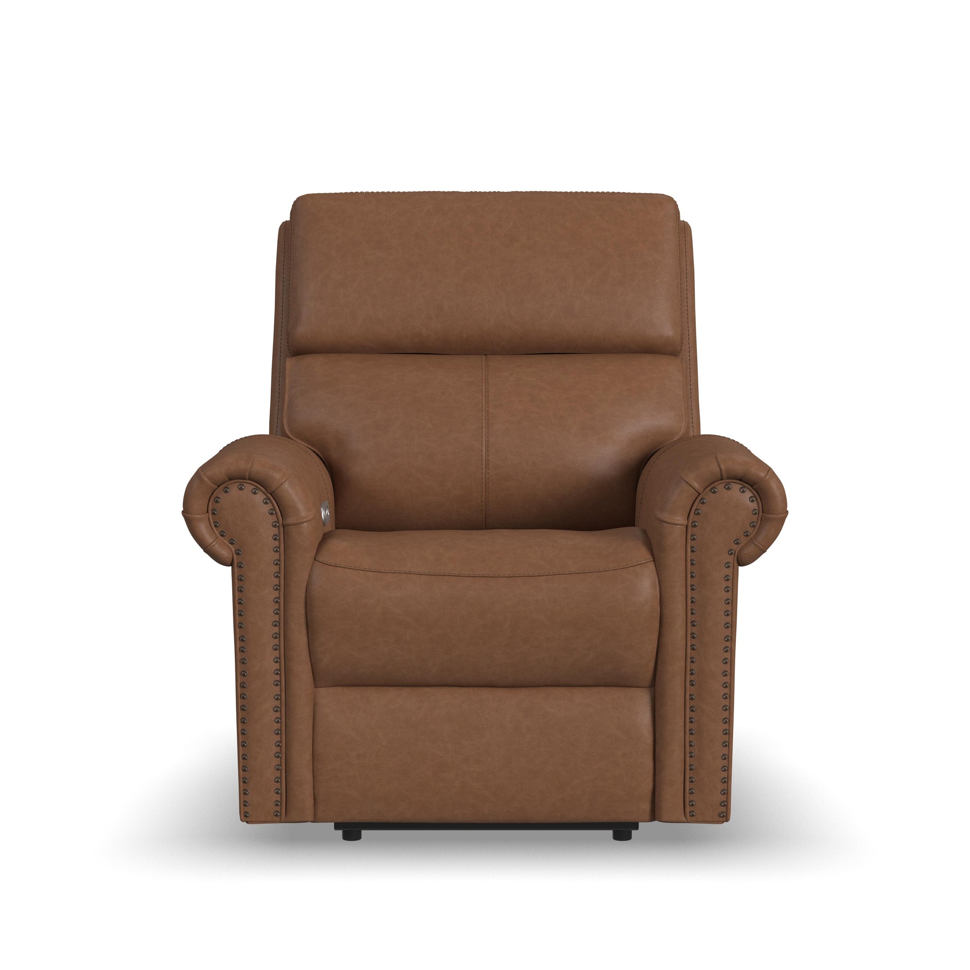 Flexsteel Bernard Power Recliner with Power Headrest & Lumbar