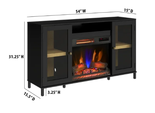 Nathan Duraflame 54" Media Fireplace