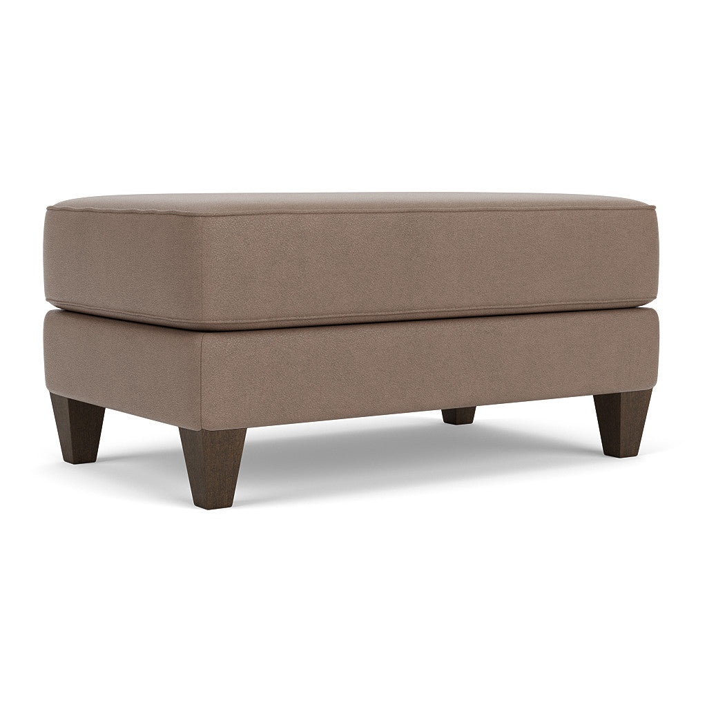 Westside Leather Cocktail Ottoman - Driftwood (174-01)