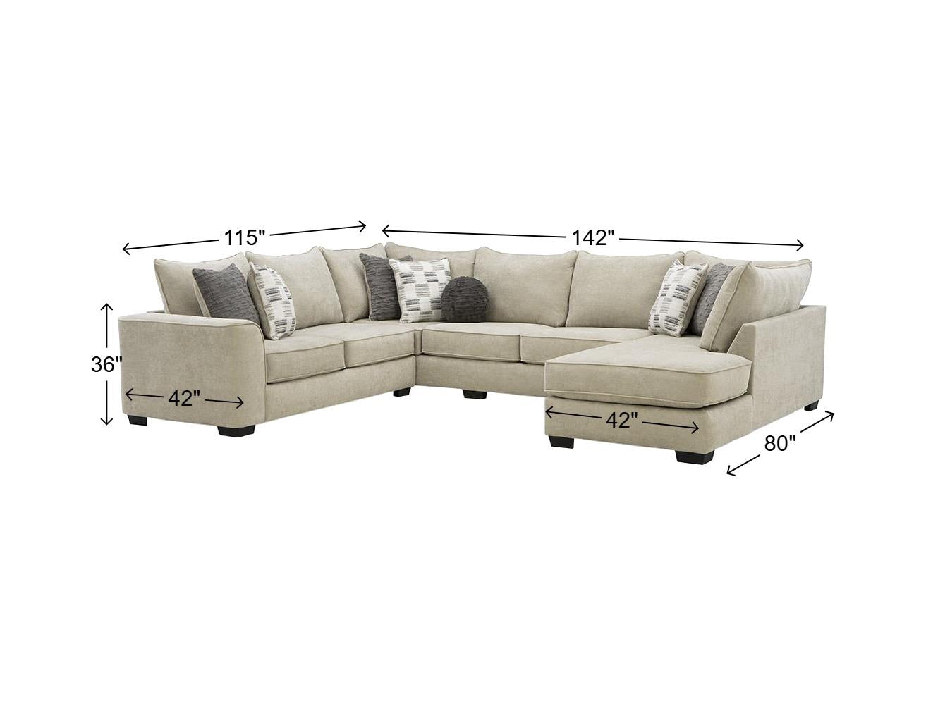 Glenrock 3 Piece Sectional