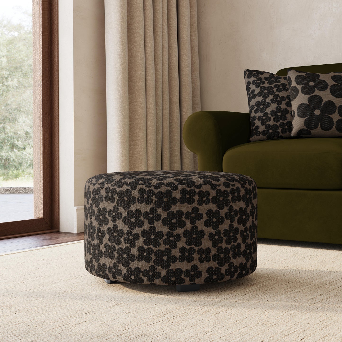Flexsteel Pouf Cocktail Ottoman