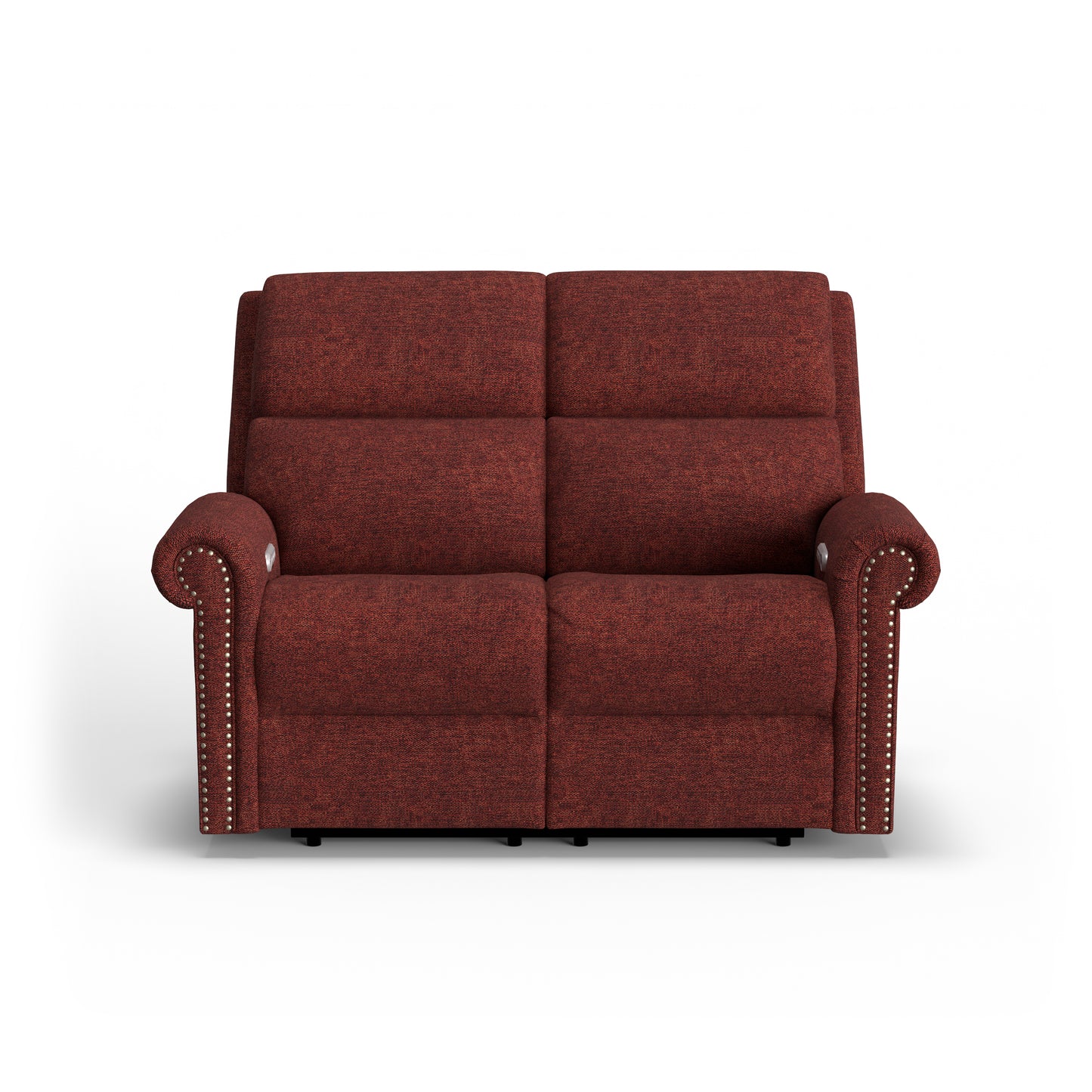 Flexsteel Bernard Power Reclining Loveseat with Power Headrest & Lumbar