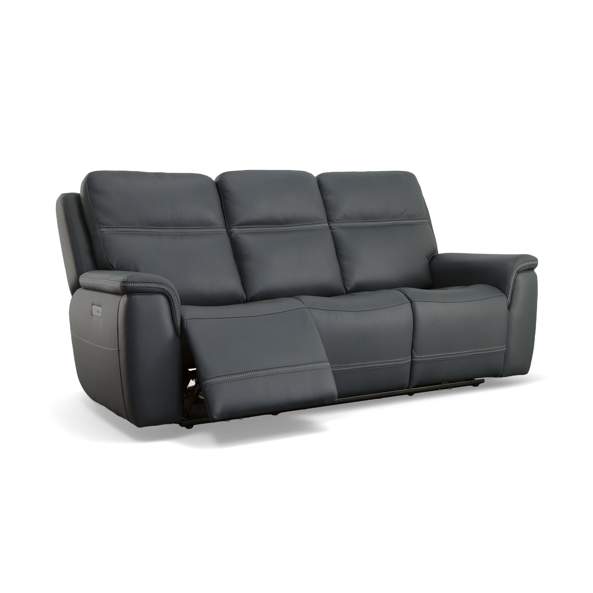 Flexsteel Sawyer Power Reclining Sofa with Power Headrests & Lumbar