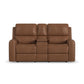 Flexsteel Linden Power Reclining Loveseat with Console & Power Headrests & Lumbar