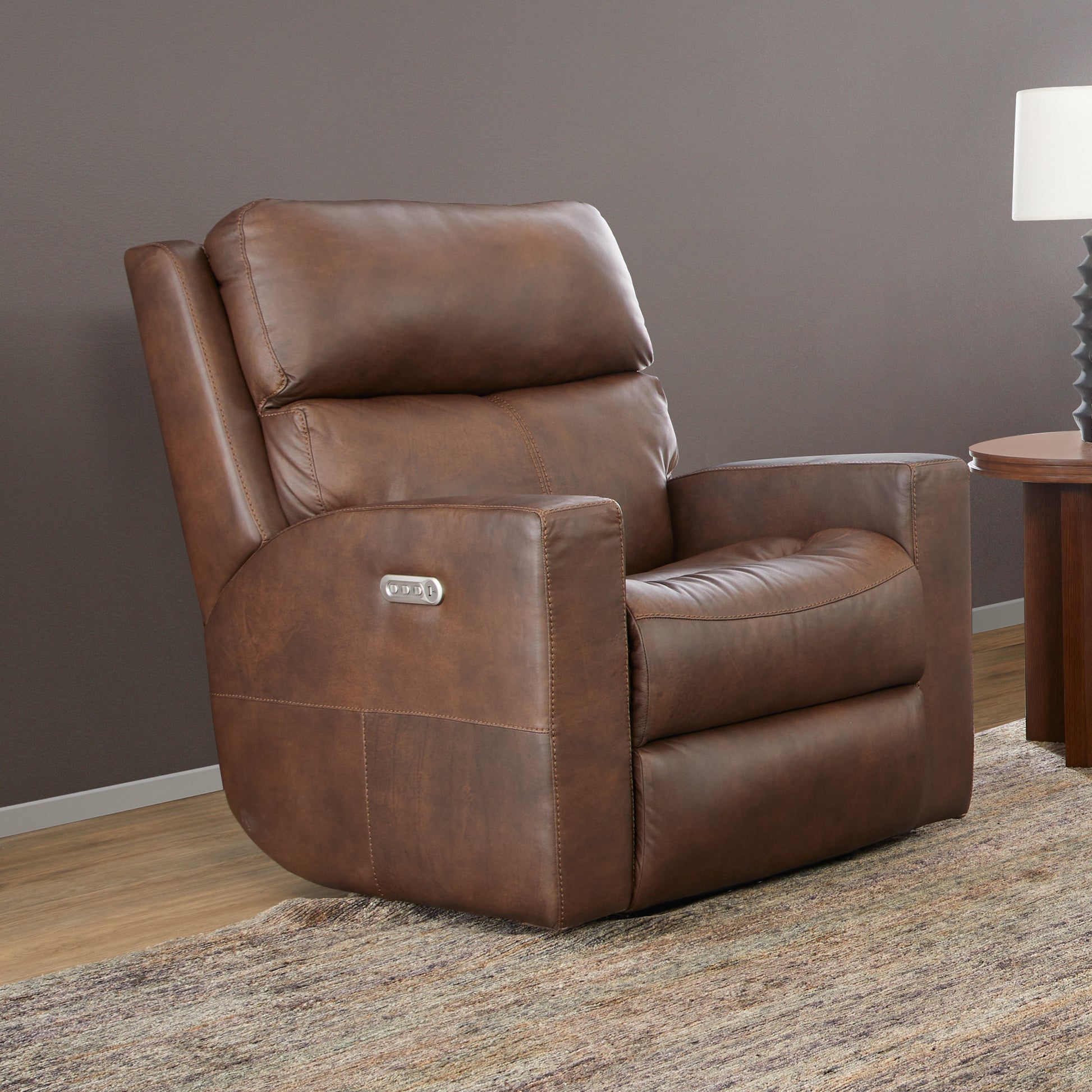 Flexsteel Score Power Recliner with Power Headrest & Lumbar