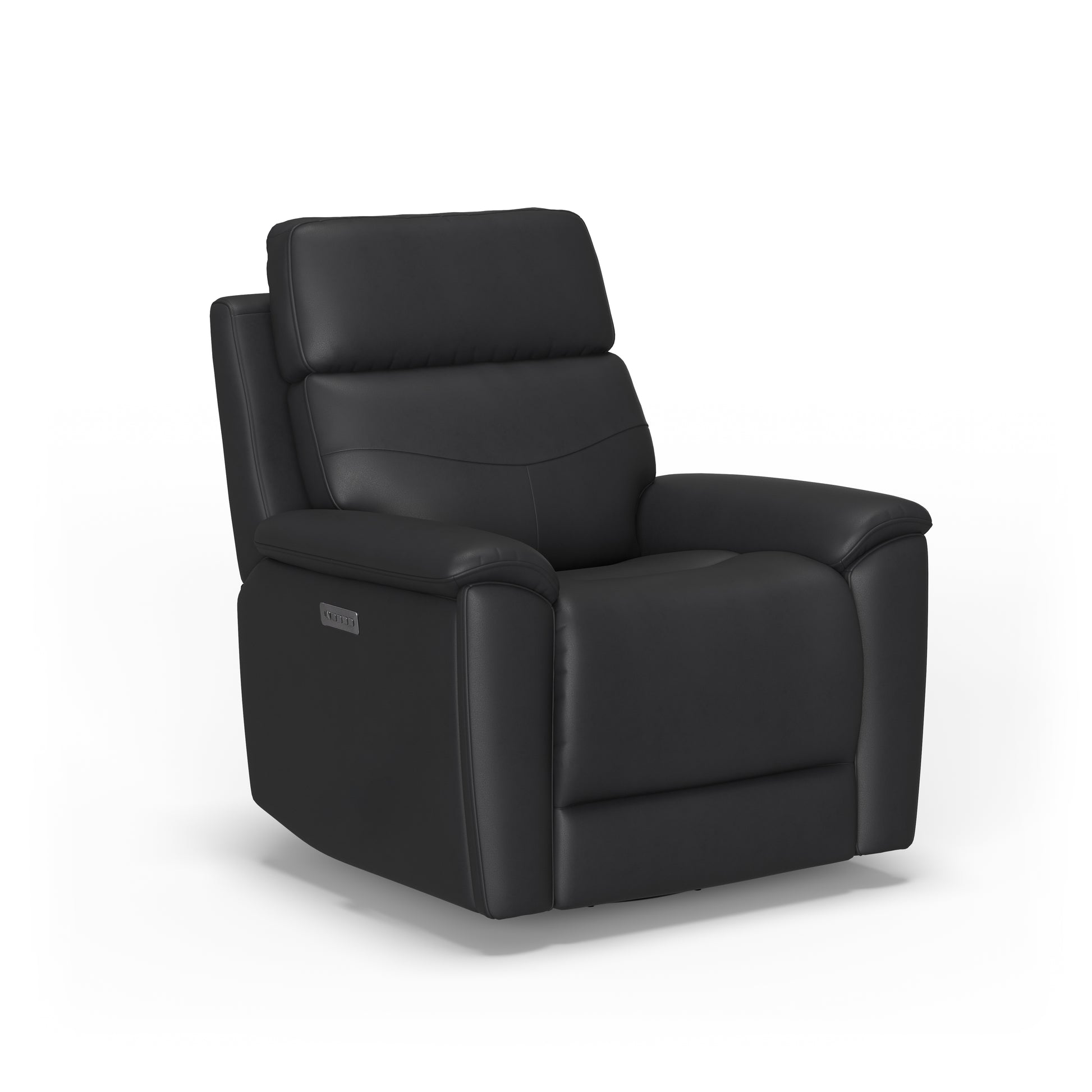 Flexsteel Refined Power Swivel Gliding Recliner with Power Headrest & Lumbar