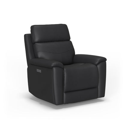 Flexsteel Refined Power Swivel Gliding Recliner with Power Headrest & Lumbar