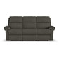 Flexsteel Bernard Power Reclining Sofa with Console, Power Headrests & Lumbar