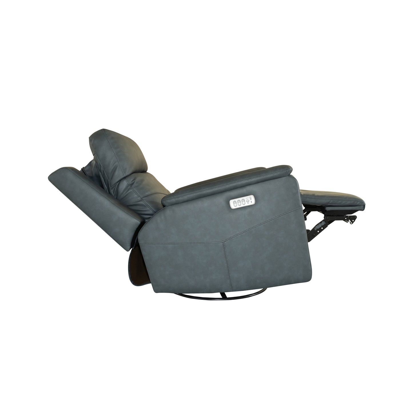 Flexsteel Vernon Power Swivel Gliding Recliner with Power Headrest, Lumbar, Heat & Massage