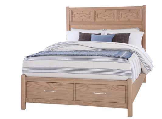 Tide & Timber Fretwork Bed with Storage