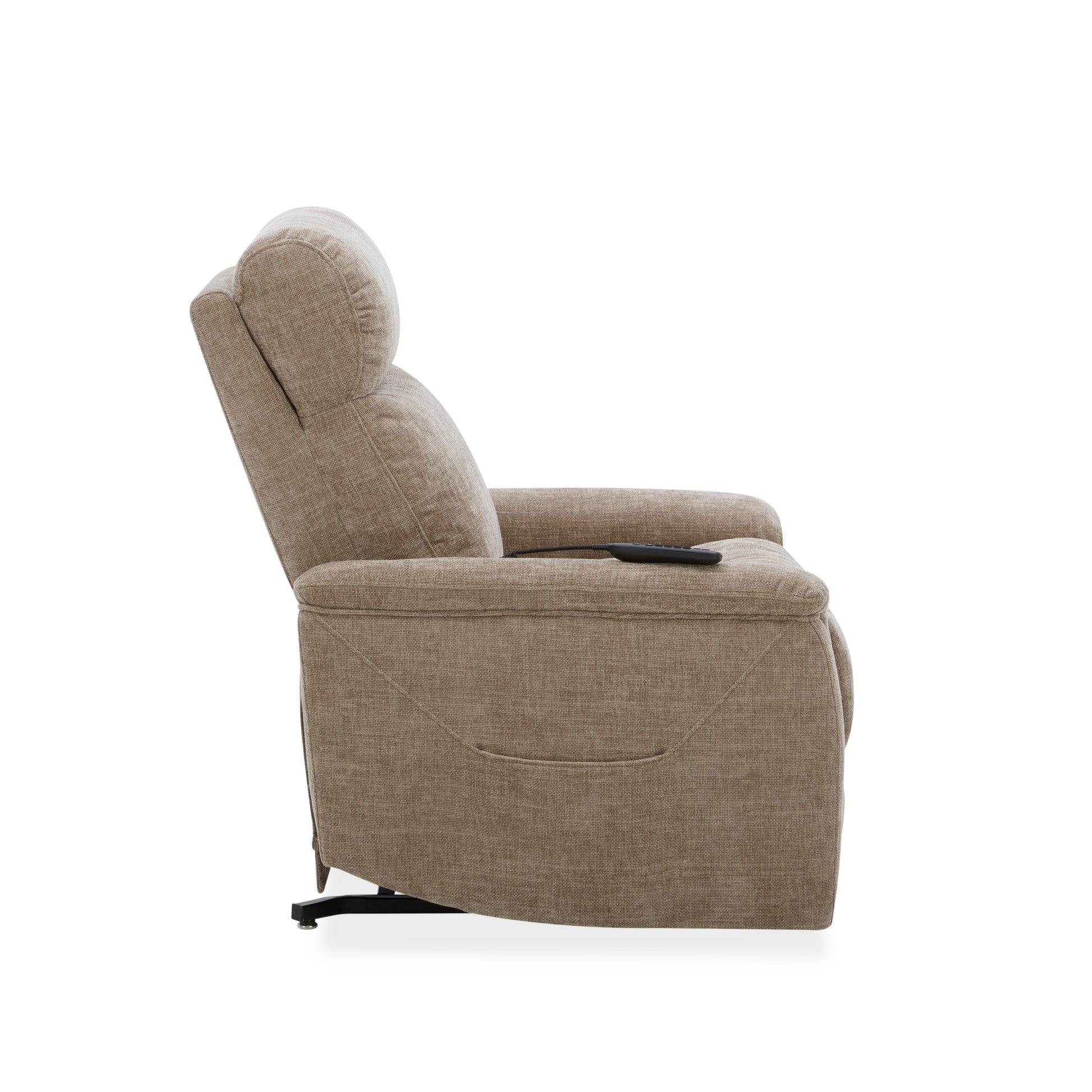Flexsteel Luma Petite Petite Power Lift Recliner with Power Headrest, Lumbar, Heat & Massage