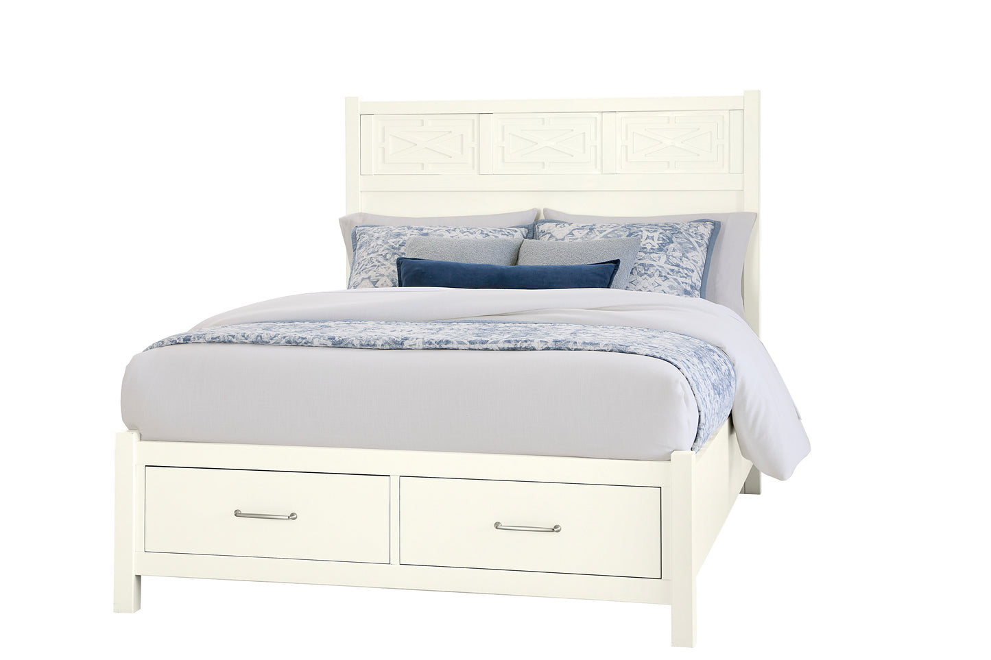 Tide & Timber Fretwork Bed with Storage