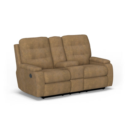 Flexsteel Kerrie Power Reclining Loveseat with Console