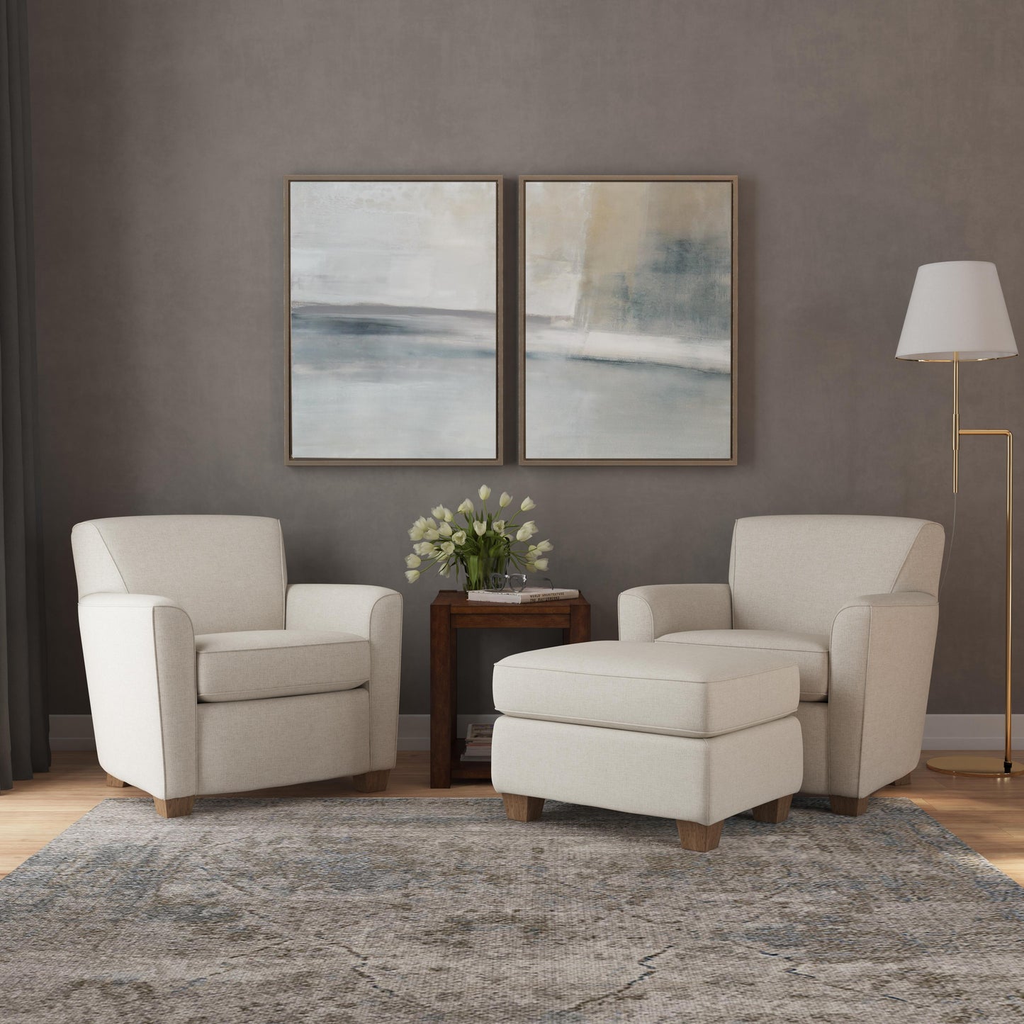 Flexsteel Kingman Ottoman