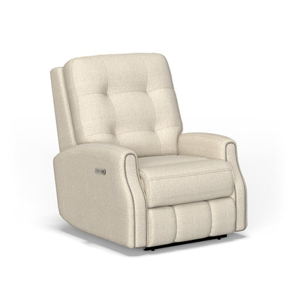 Devon Power Rocking Recliner with Power Headrest - Shell